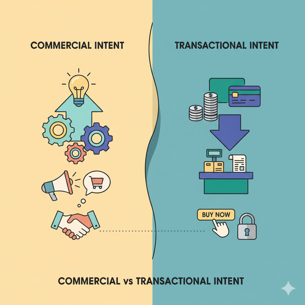 Commercial vs Transactional Intent: What’s the Difference and Why It Matters in SEO
