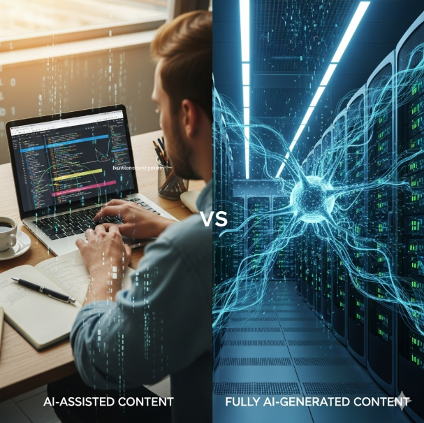 AI-Assisted Content vs Fully AI-Generated Content: What’s the Difference?