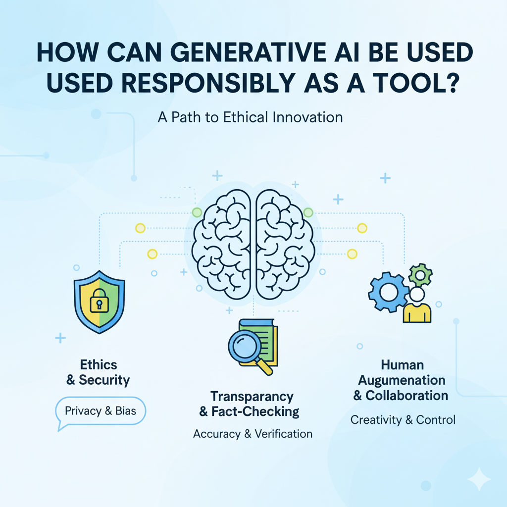 how generative AI can be used responsibly as a tool for creativity, business, and problem-solving