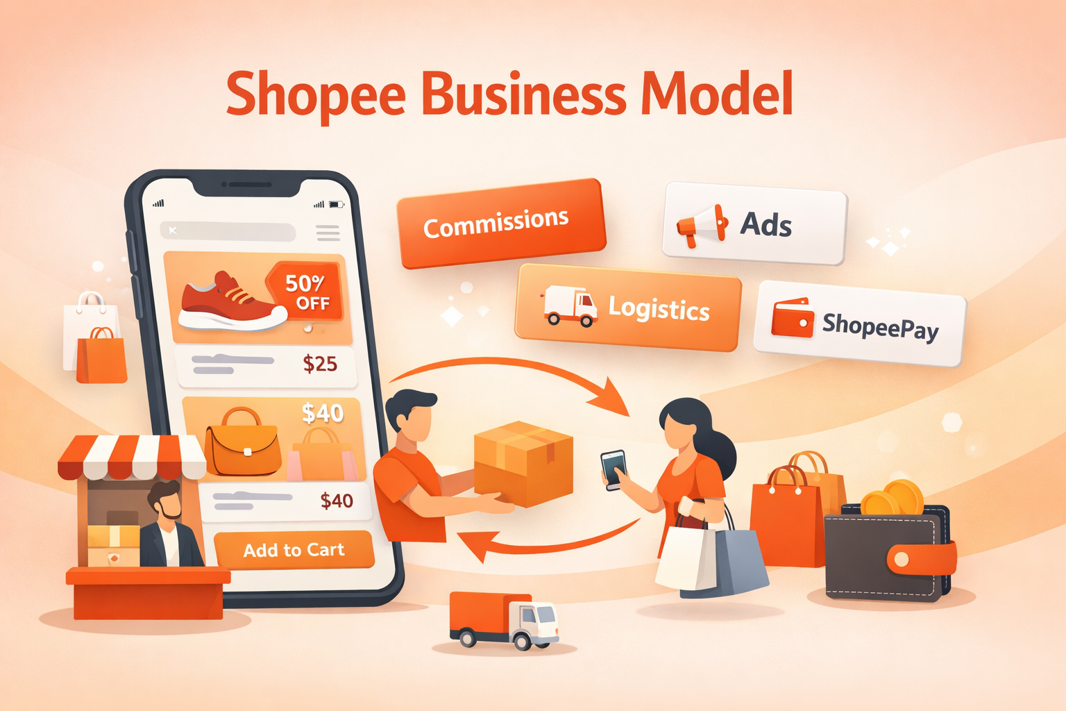 Shopee Business Model And How It Makes Money and Dominates Southeast Asia